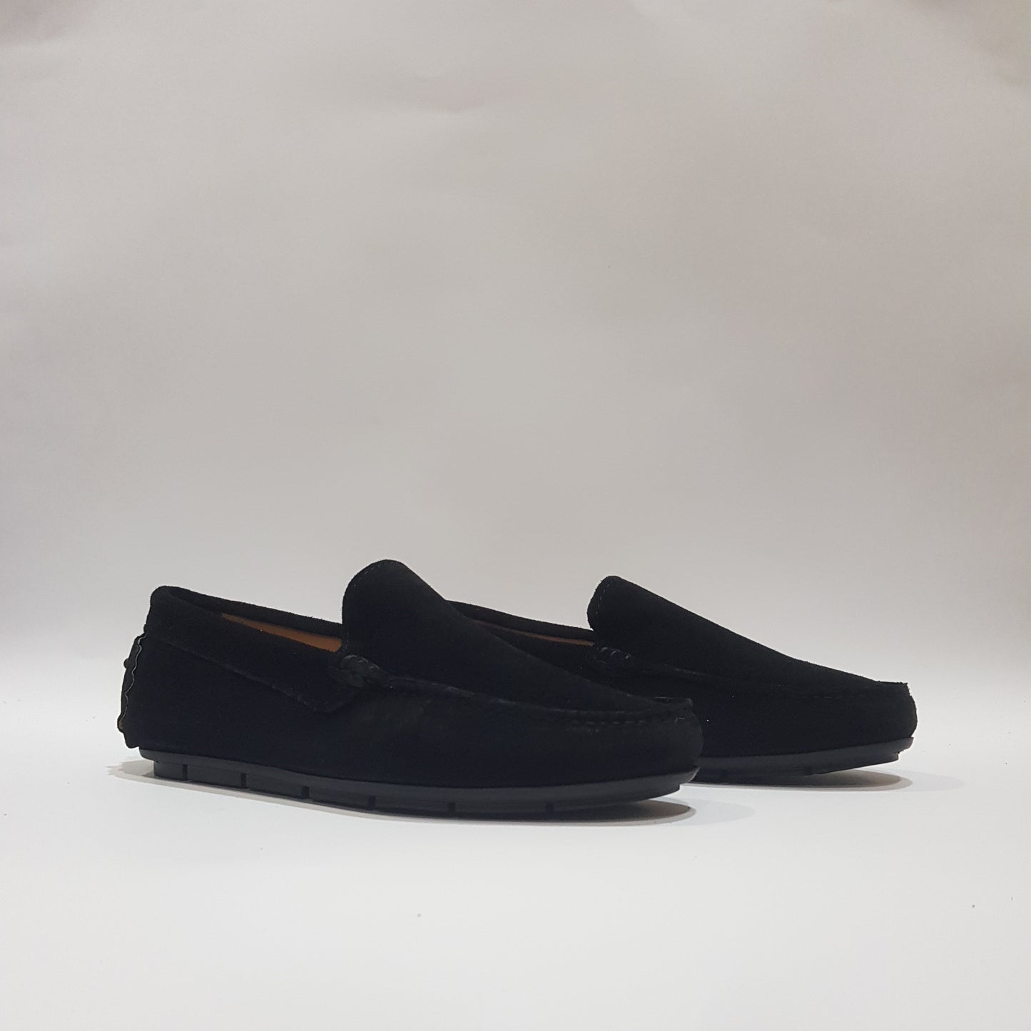Mocassino gommino in camoscio - M100C