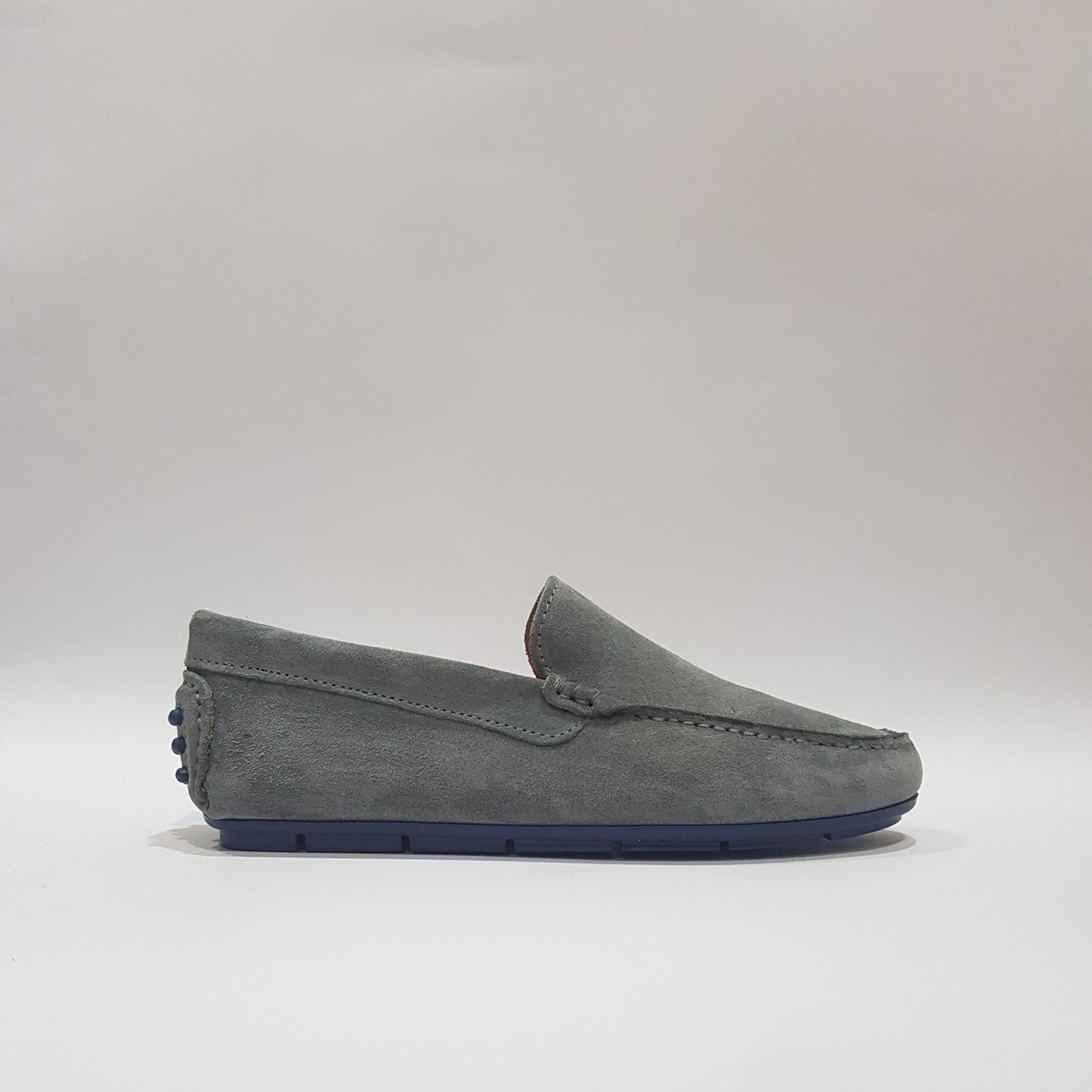 Mocassino gommino in camoscio - M100C