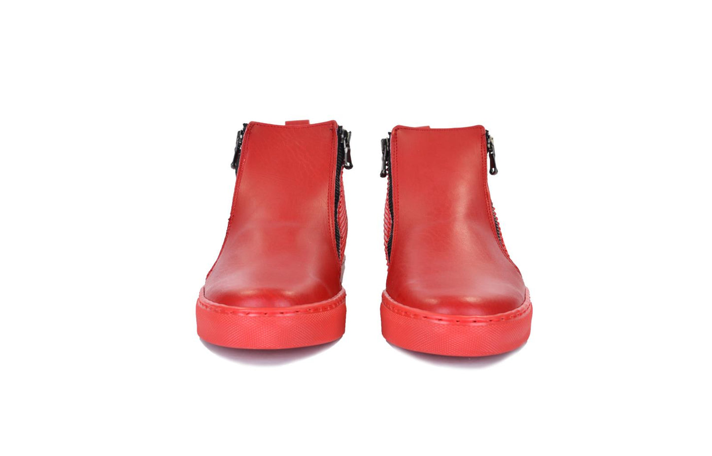 Sneakers pelle e piramide - 1140