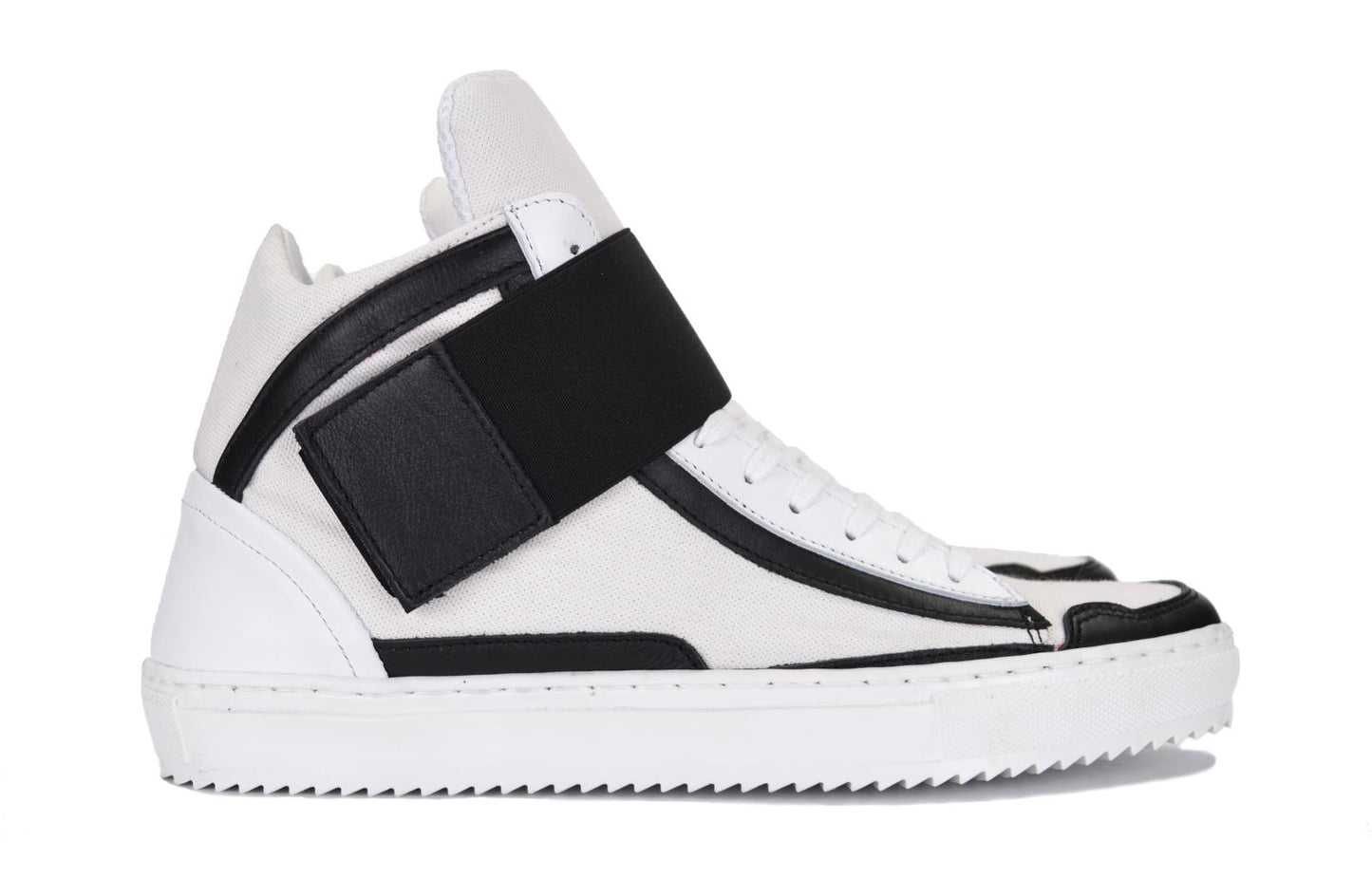 Sneakers in pelle e canvas - PM2000