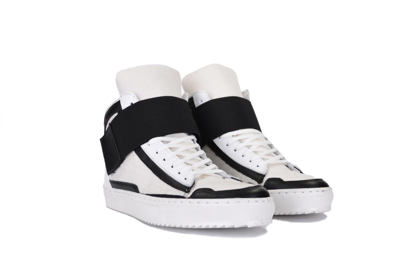Sneakers in pelle e canvas - PM2000