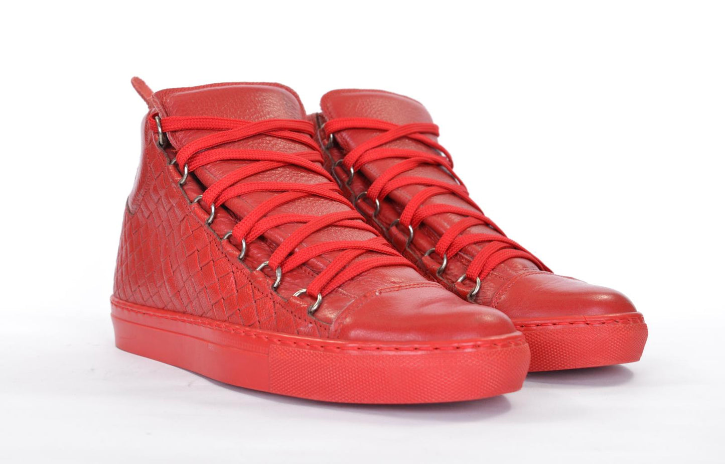 Sneakers in pelle intrecciata - B2100