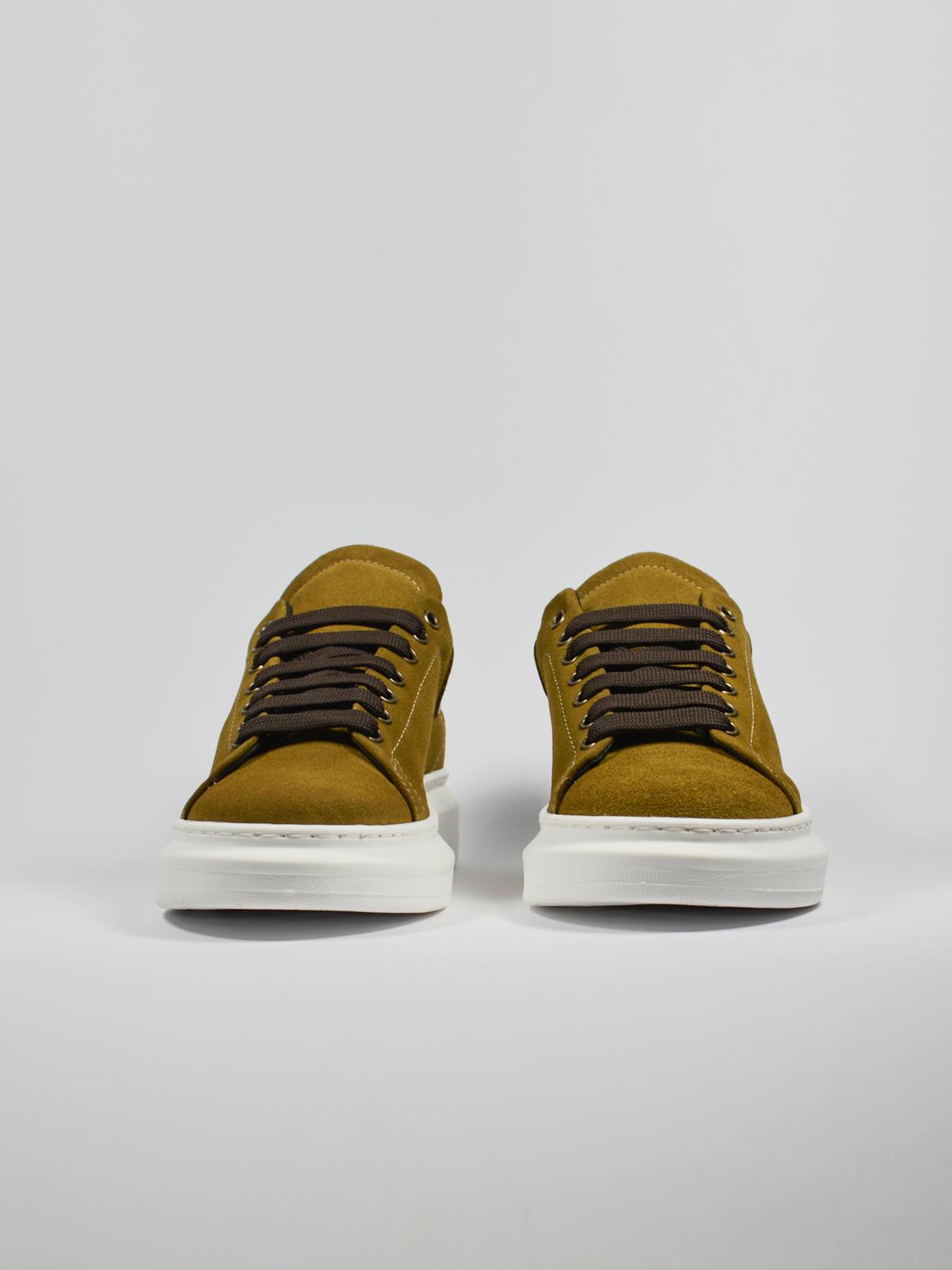 Sneakers in camoscio e pelle - K50CP