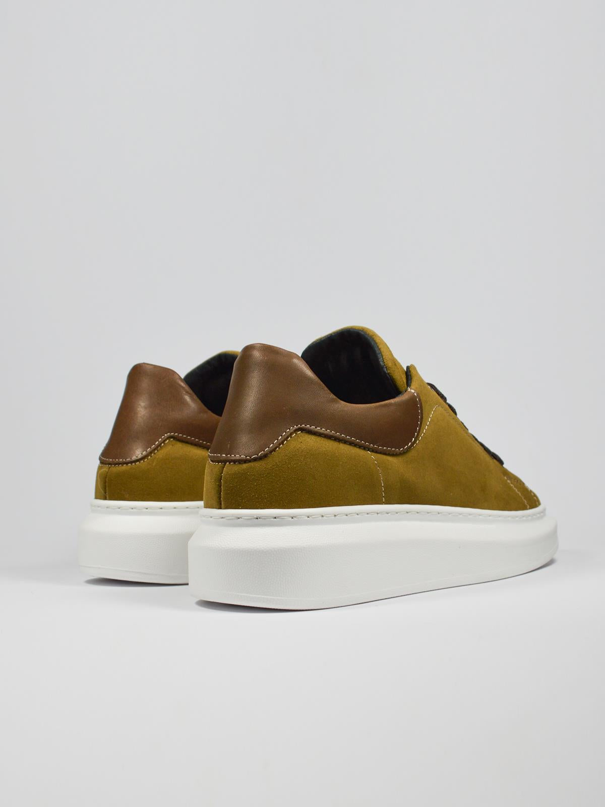 Sneakers in camoscio e pelle - K50CP