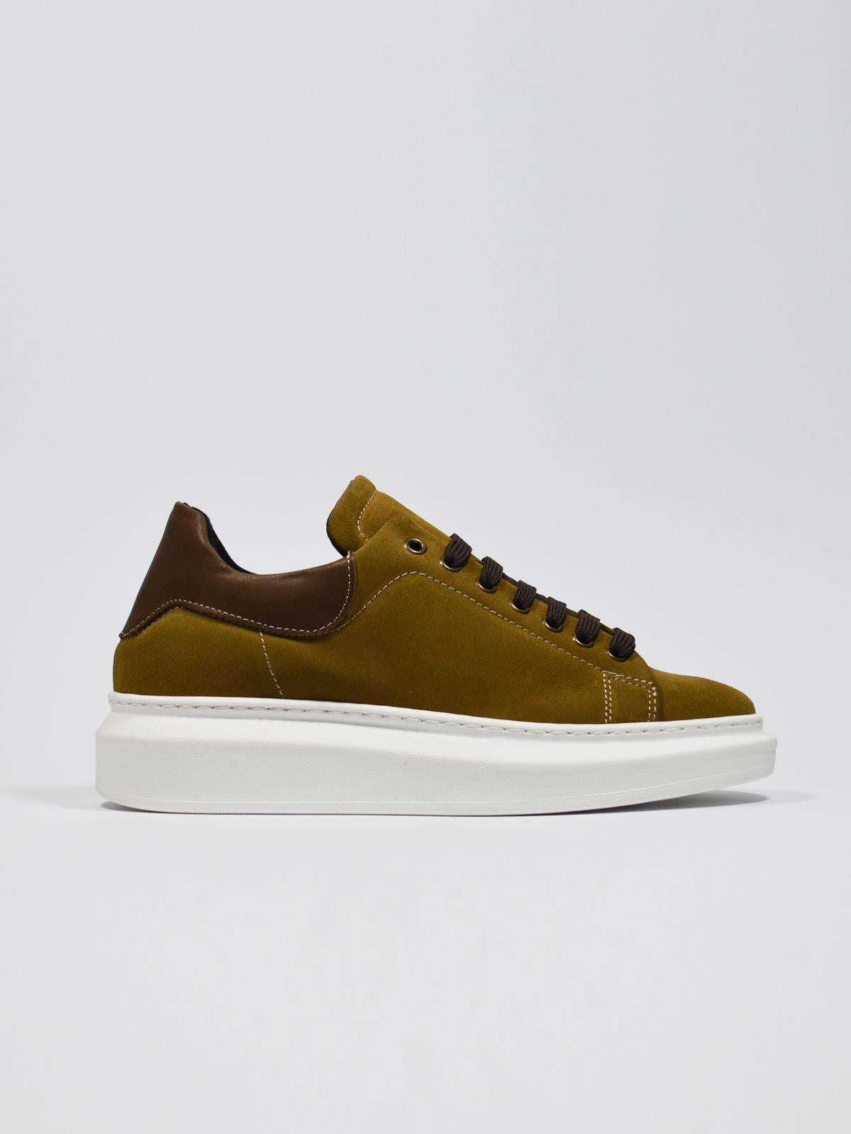 Sneakers in camoscio e pelle - K50CP