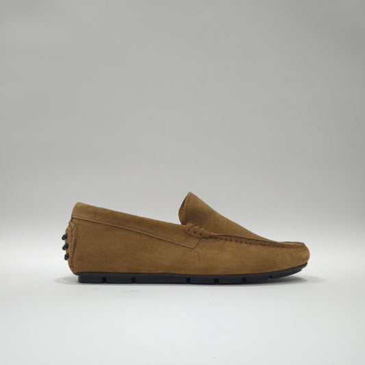Mocassino gommino in camoscio - M100C