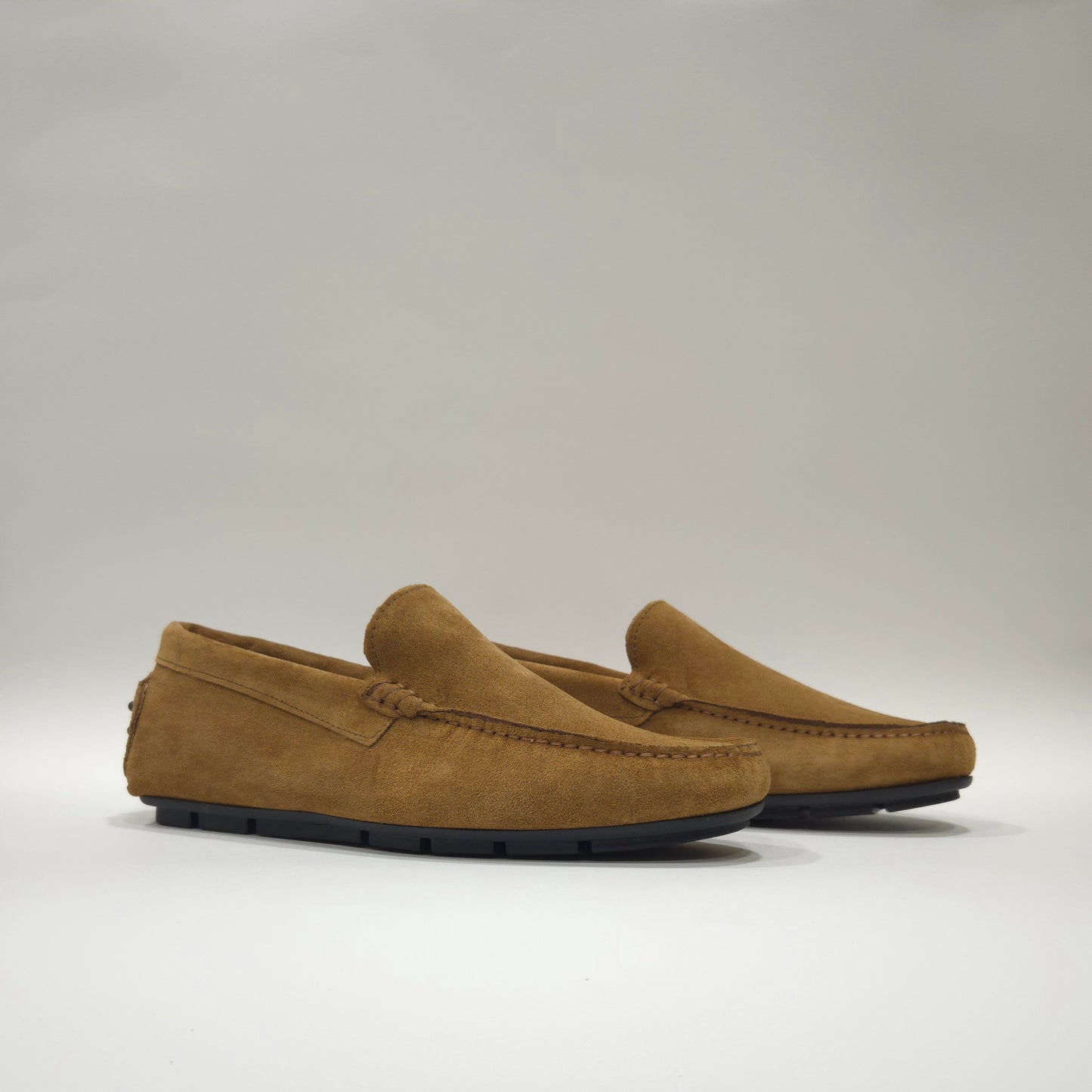 Mocassino gommino in camoscio - M100C