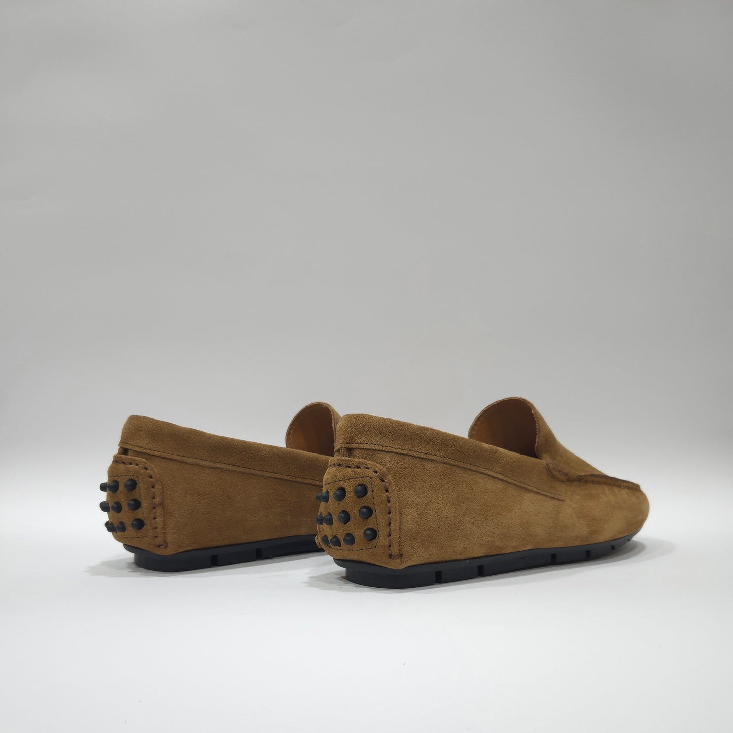 Mocassino gommino in camoscio - M100C